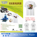 Hot Tear Light Colour Heat Transfer Printing Paper for Tshirt